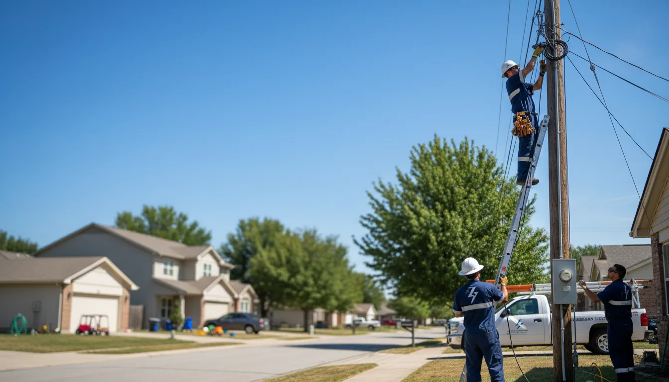 Residential electrician providing installation services in Porterville, MS